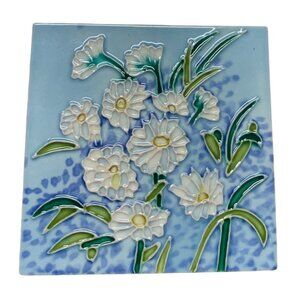 Daisy Flower 4x4 Decorative Ceramic Wall Art Tile New Kitchen Raised Relief